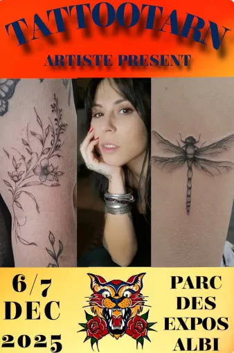 Présence à la convention du tatouage Tattoo Tarn à Albi, Cannes, Alabama Knox Tatoo