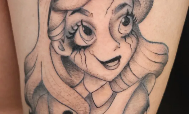 Tatouage Alice in wonderland version dark